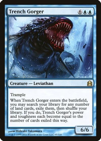Trench Gorger Commander Magic card