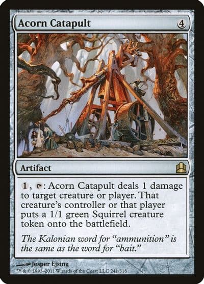 Acorn Catapult Commander Magic card