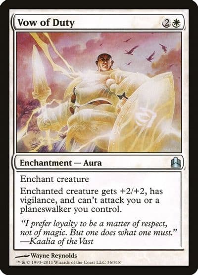 Vow of Duty Commander Magic card