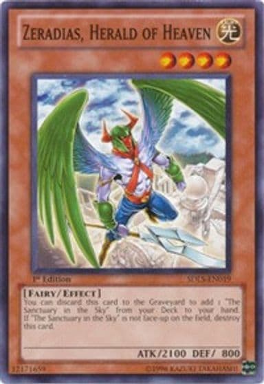 Zeradias Herald of Heaven Structure Deck: Lost Sanctuary Yu-Gi-Oh! card