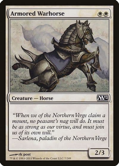 Armored Warhorse Magic 2012 (M12) Magic card