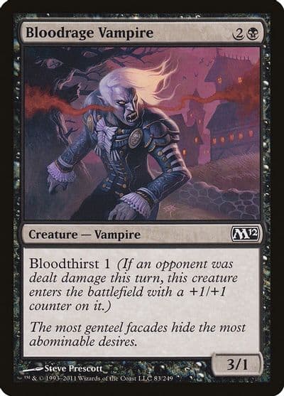 Bloodrage Vampire Magic 2012 (M12) Magic card