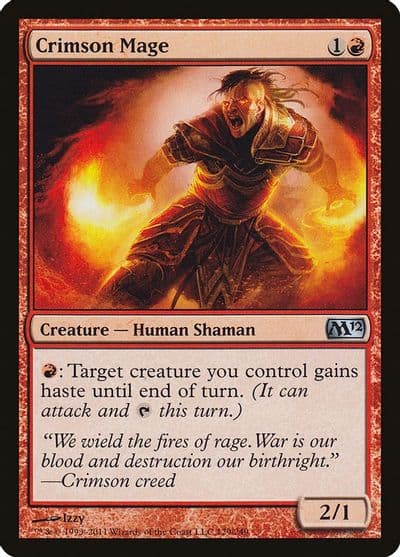 Crimson Mage Magic 2012 (M12) Magic card