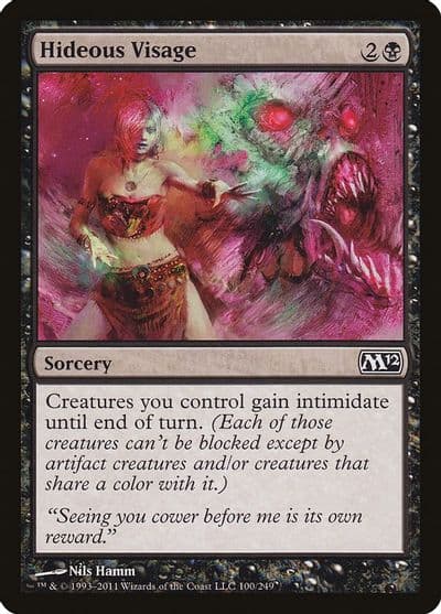 Hideous Visage Magic 2012 (M12) Magic card