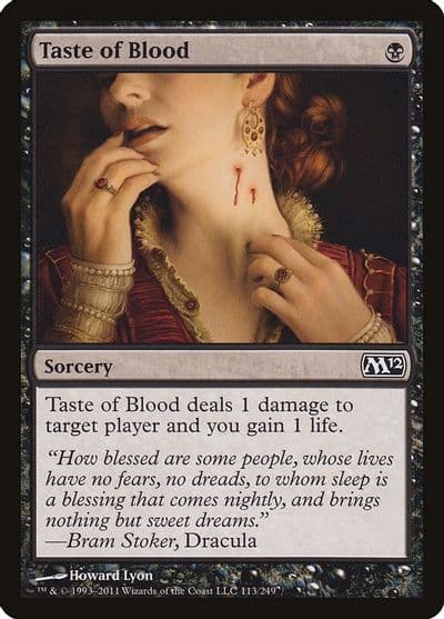 Taste of Blood Magic 2012 (M12) Magic card