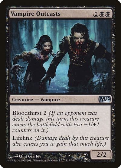 Vampire Outcasts Magic 2012 (M12) Magic card