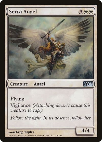 Serra Angel Magic 2012 (M12) Magic card