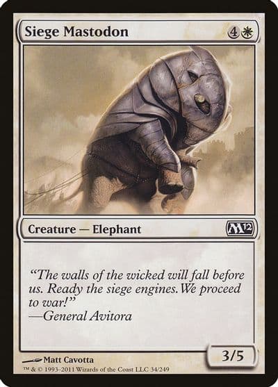 Siege Mastodon Magic 2012 (M12) Magic card