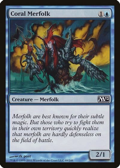 Coral Merfolk Magic 2012 (M12) Magic card