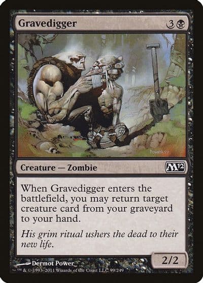 Gravedigger Magic 2012 (M12) Magic card