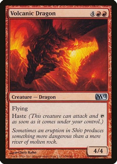 Volcanic Dragon Magic 2012 (M12) Magic card