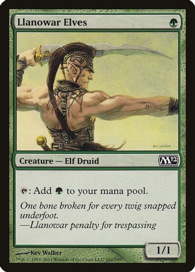 Llanowar Elves Magic 2012 (M12) Magic card