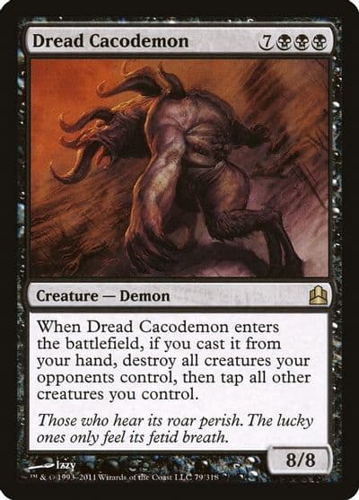 Dread Cacodemon Commander Magic card