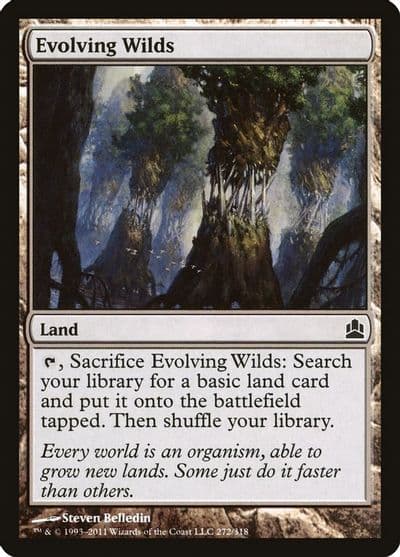Evolving Wilds Commander Magic card