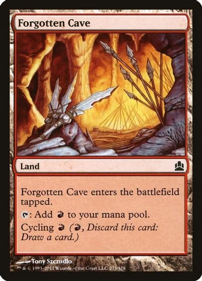 Forgotten Cave Commander Magic card