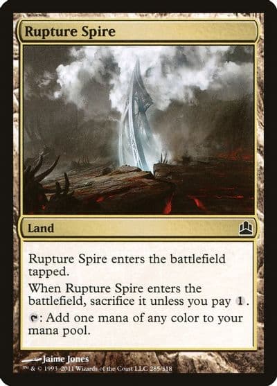 Rupture Spire Commander Magic card