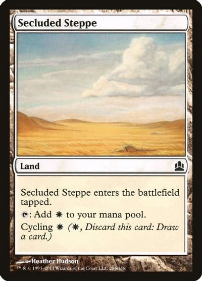 Secluded Steppe Commander Magic card
