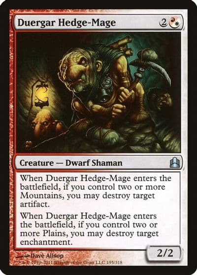 Duergar Hedge Mage Commander Magic card
