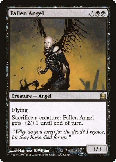 Fallen Angel Commander Magic card