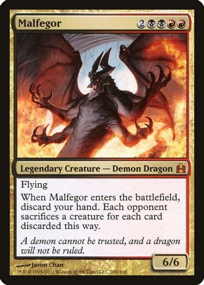 Malfegor Commander Magic card