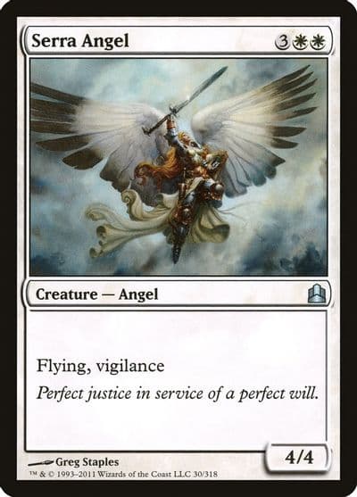 Serra Angel Commander Magic card