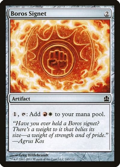 Boros Signet Commander Magic card