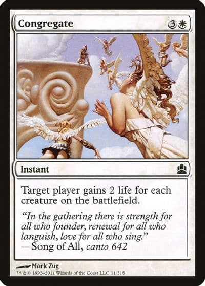 Congregate Commander Magic card