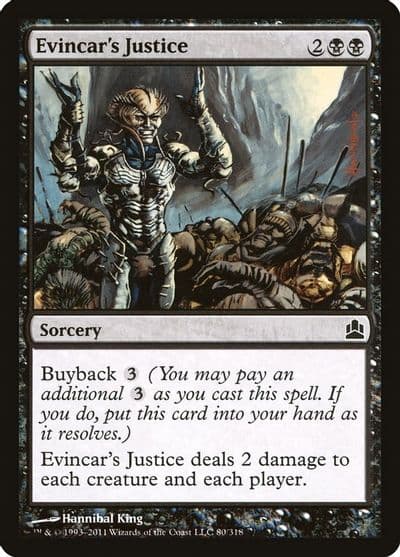 Evincars Justice Commander Magic card