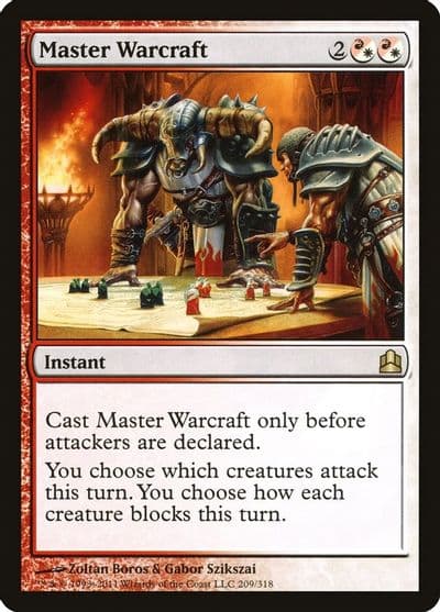 Master Warcraft Commander Magic card