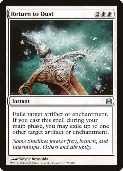 Return to Dust Commander Magic card