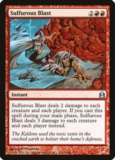 Sulfurous Blast Commander Magic card