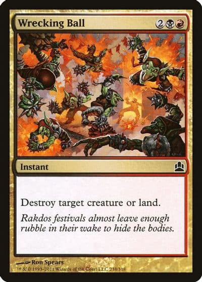 Wrecking Ball Commander Magic card
