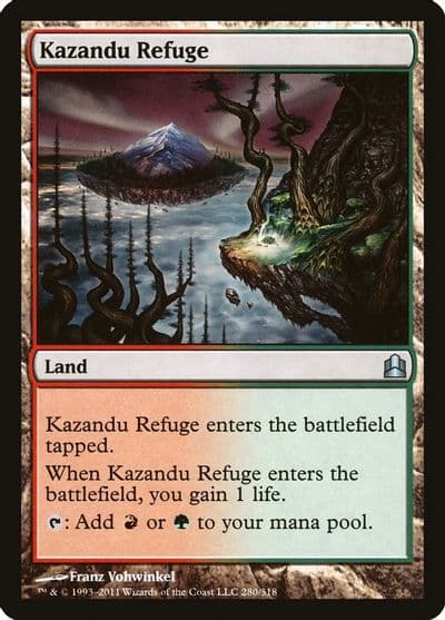 Kazandu Refuge Commander Magic card