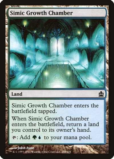 Simic Growth Chamber Commander Magic card