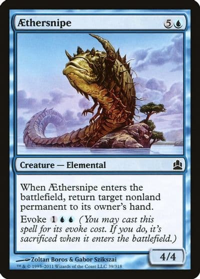 Aethersnipe Commander Magic card