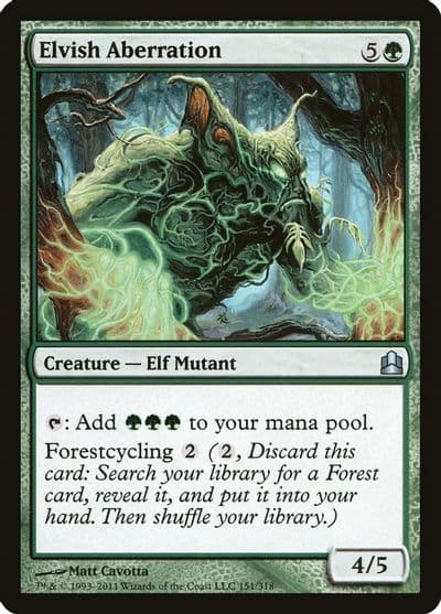 Elvish Aberration Commander Magic card