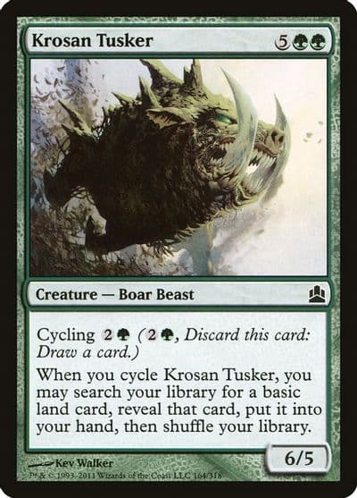 Krosan Tusker Commander Magic card