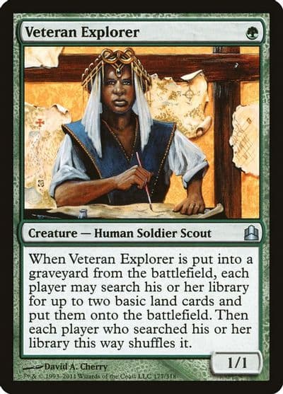 Veteran Explorer Commander Magic card