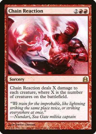 Chain Reaction Commander Magic card
