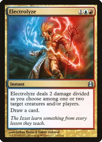 Electrolyze Commander Magic card
