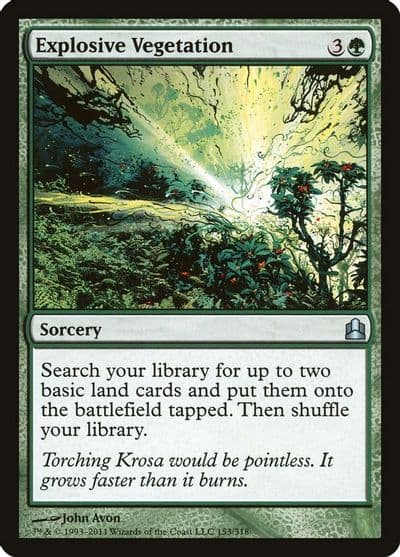 Explosive Vegetation Commander Magic card