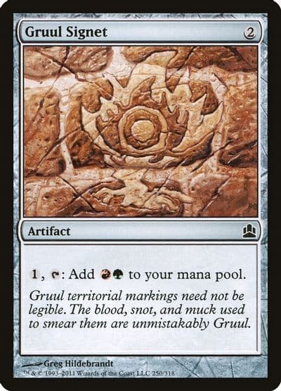 Gruul Signet Commander Magic card