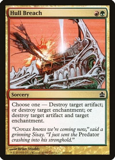 Hull Breach Commander Magic card