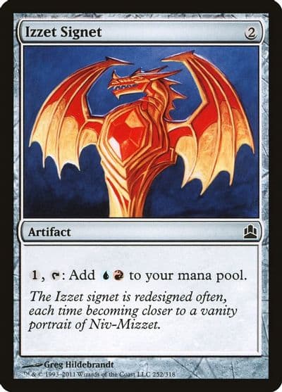 Izzet Signet Commander Magic card