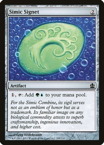 Simic Signet Commander Magic card