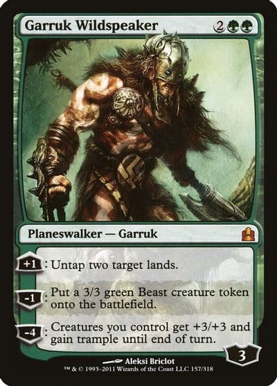 Garruk Wildspeaker Commander Magic card
