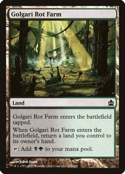 Golgari Rot Farm Commander Magic card