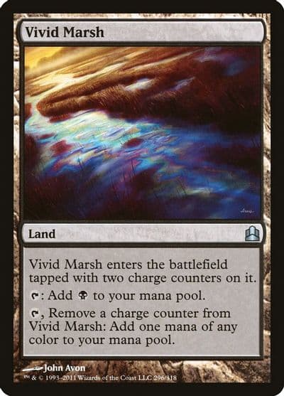Vivid Marsh Commander Magic card