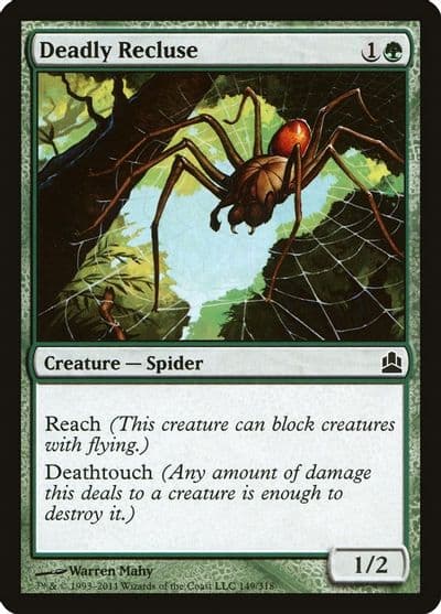 Deadly Recluse Commander Magic card