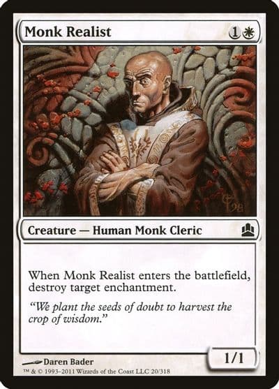 Monk Realist Commander Magic card